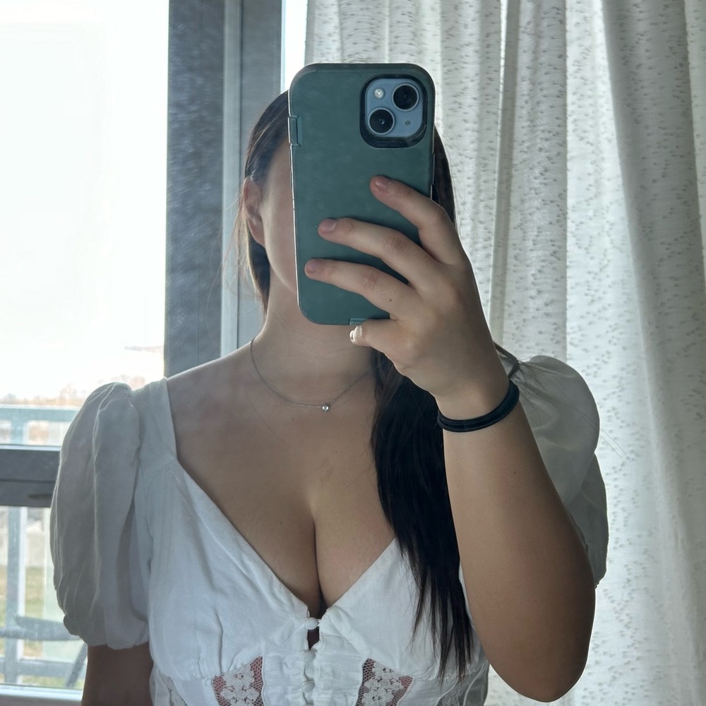 White Puff Sleeve Blouse